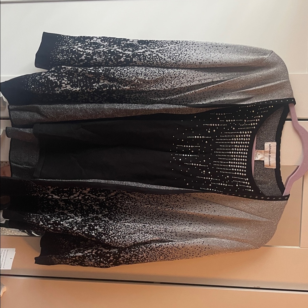 Elegant Black and Silver Women's Jacket